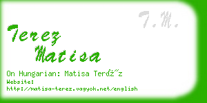 terez matisa business card